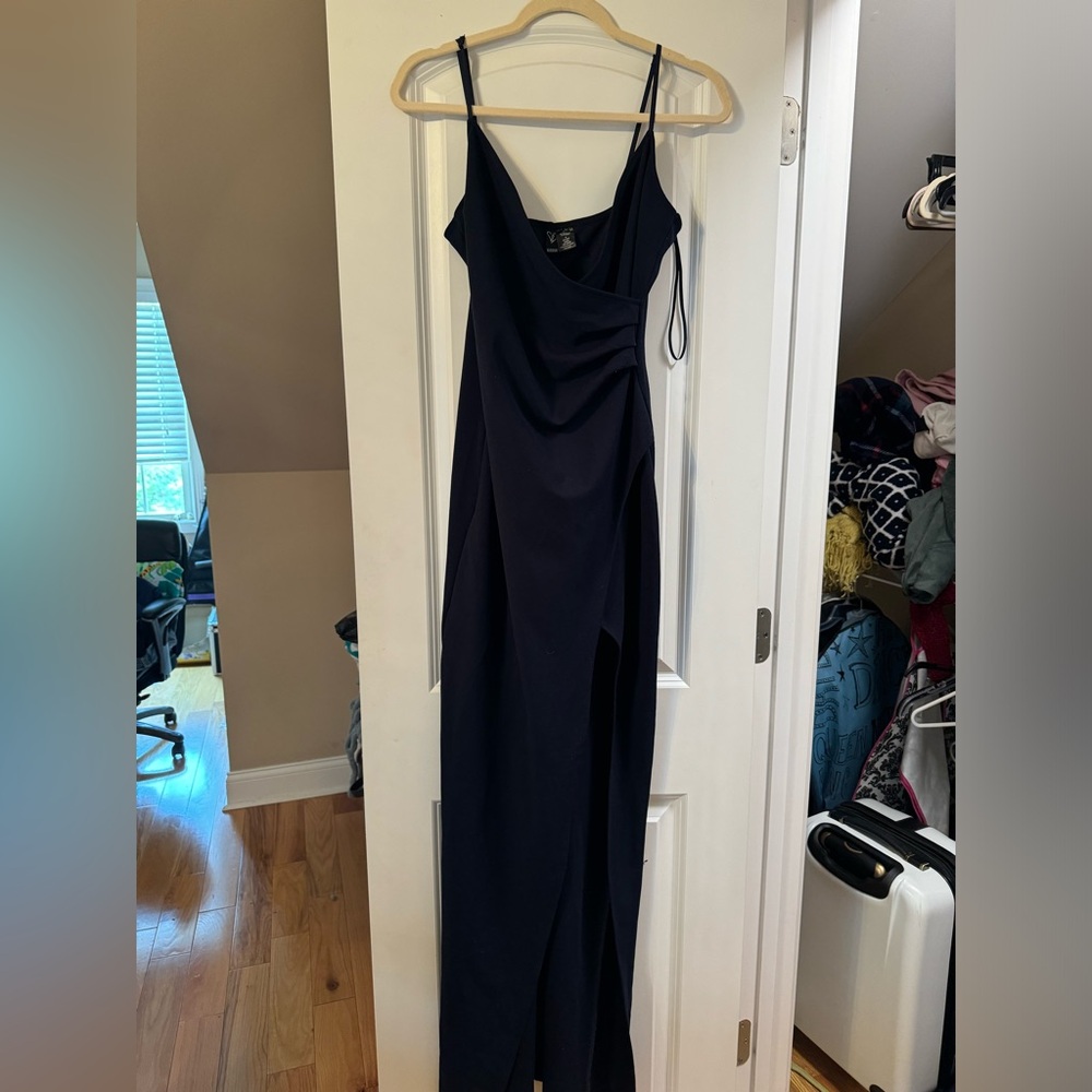navy formal gown
